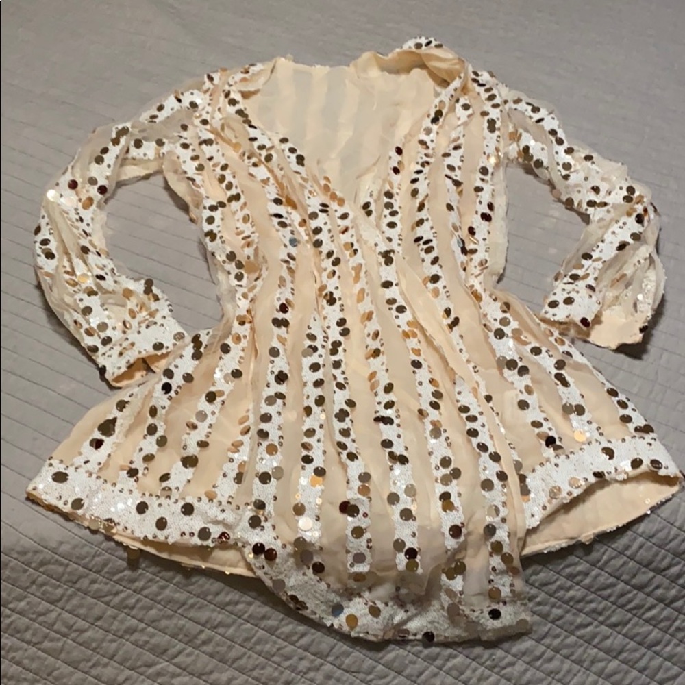 Special event flowing sequin dress